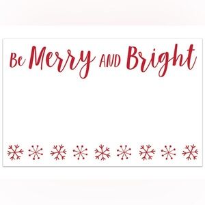 Be Merry and Bright Enclosure Gift Card 3.5x2.25" Pack of 50